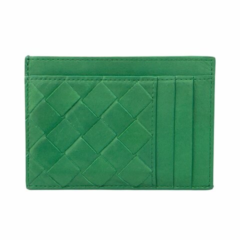 BOTTEGA VENETA 織皮 拉鏈卡包