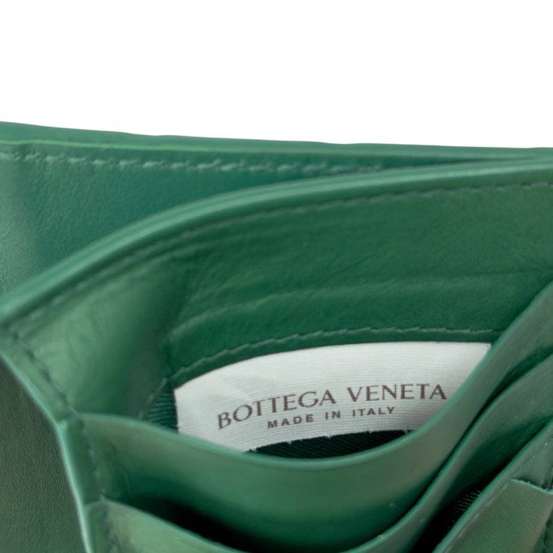 BOTTEGA VENETA 織皮 拉鏈卡包-15