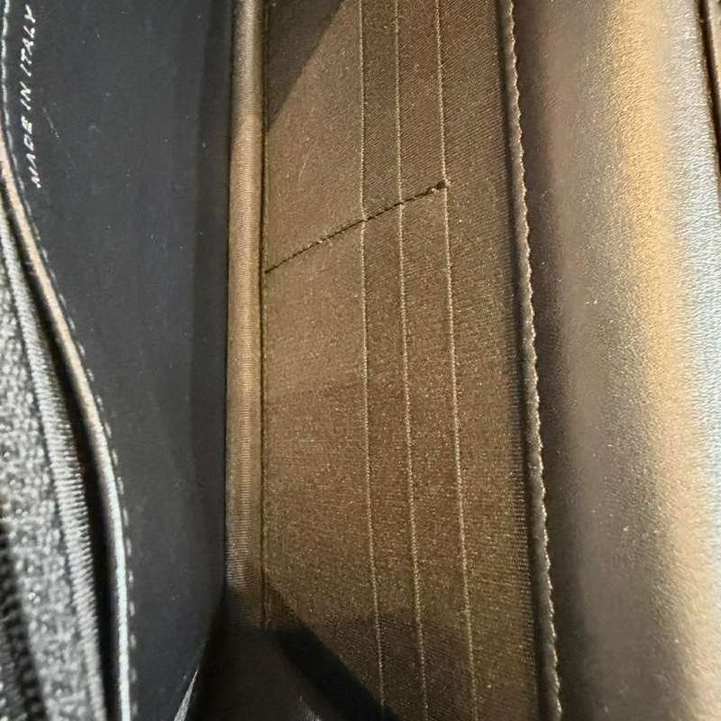Chanel 黑色小牛皮皮穿鏈書寫 Logo WOC-10