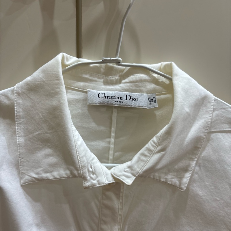 Dior白色百搭襯衫-1