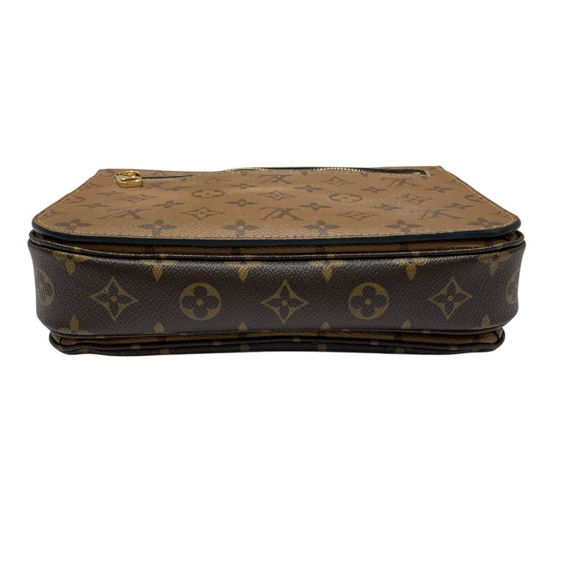 LOUIS VUITTON 路易威登 M44876 POCHETTE MÉTIS MONOGRAM REVERSE 老花郵差包 PVC帆布 棕色 金釦-3