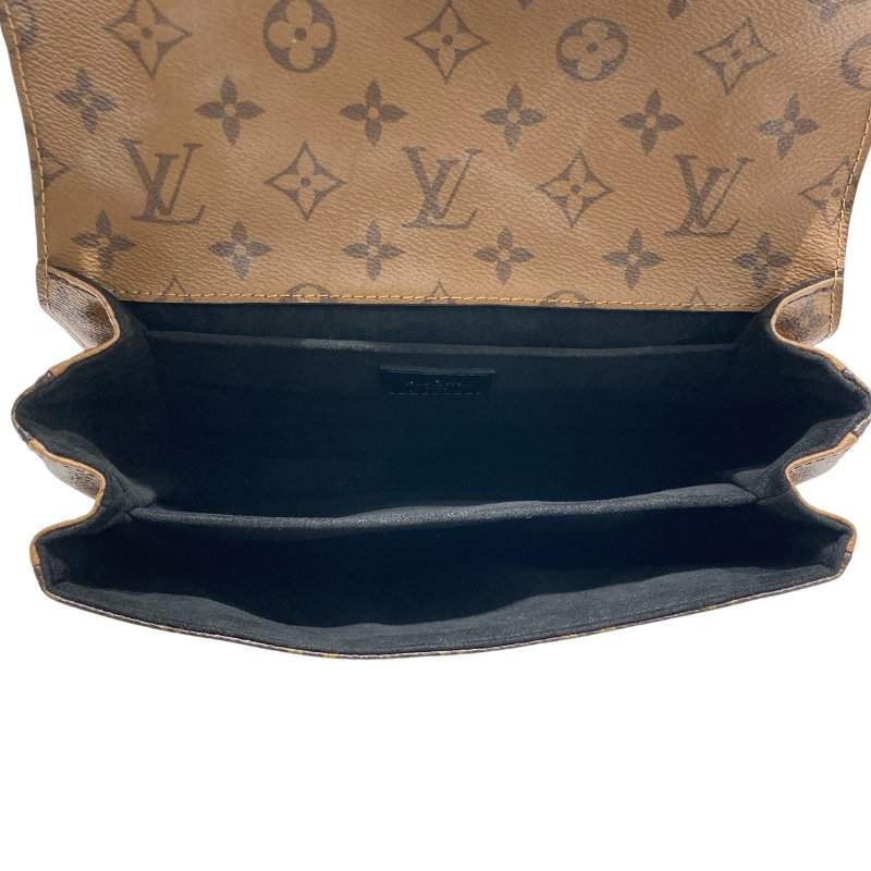 LOUIS VUITTON 路易威登 M44876 POCHETTE MÉTIS MONOGRAM REVERSE 老花郵差包 PVC帆布 棕色 金釦-5