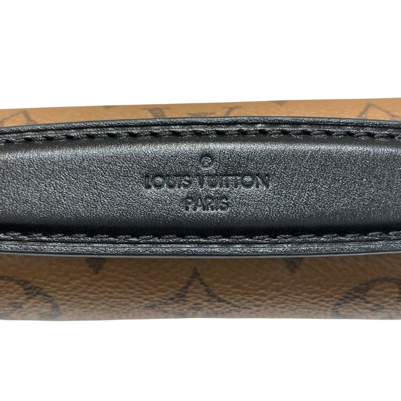 LOUIS VUITTON 路易威登 M44876 POCHETTE MÉTIS MONOGRAM REVERSE 老花郵差包 PVC帆布 棕色 金釦-7