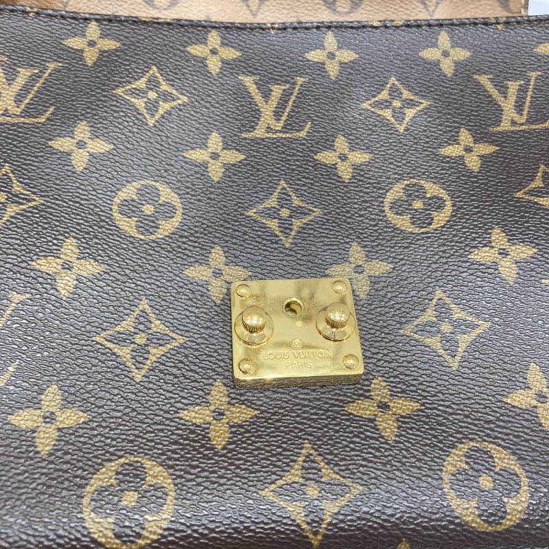 LOUIS VUITTON 路易威登 M44876 POCHETTE MÉTIS MONOGRAM REVERSE 老花郵差包 PVC帆布 棕色 金釦-12
