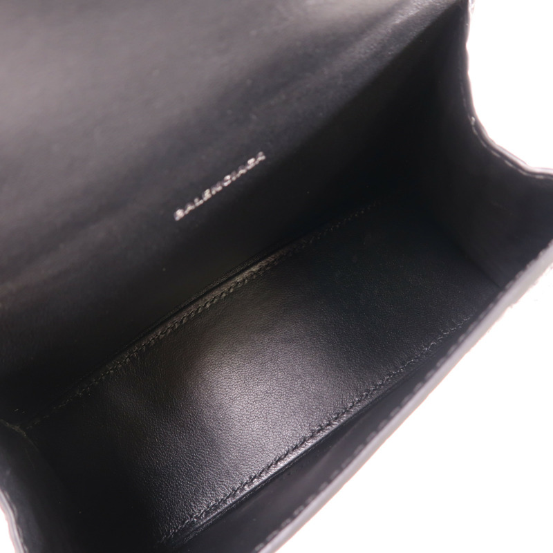 BALENCIAGA 【激減優惠】牛皮皮革Hourglass Top Handle Xs銀扣手挽肩背兩用袋-4