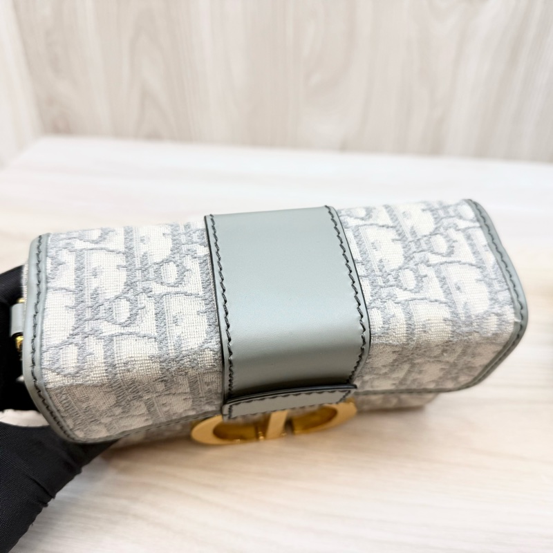 DIOR🩶灰緹花布30 Montaigne肩背包-10
