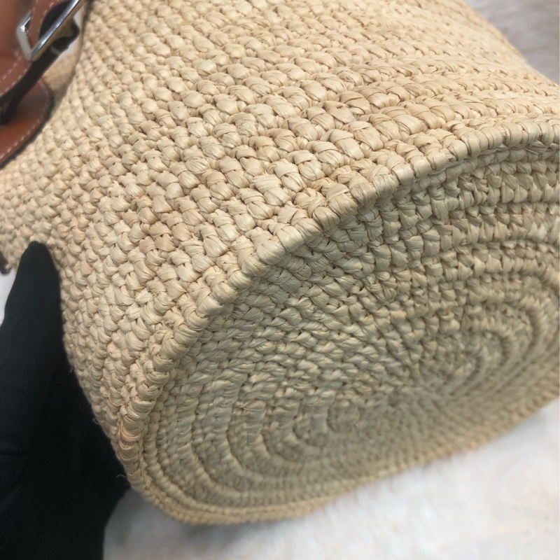CELINE 拉菲草 編織Nano Bucket IA660-9
