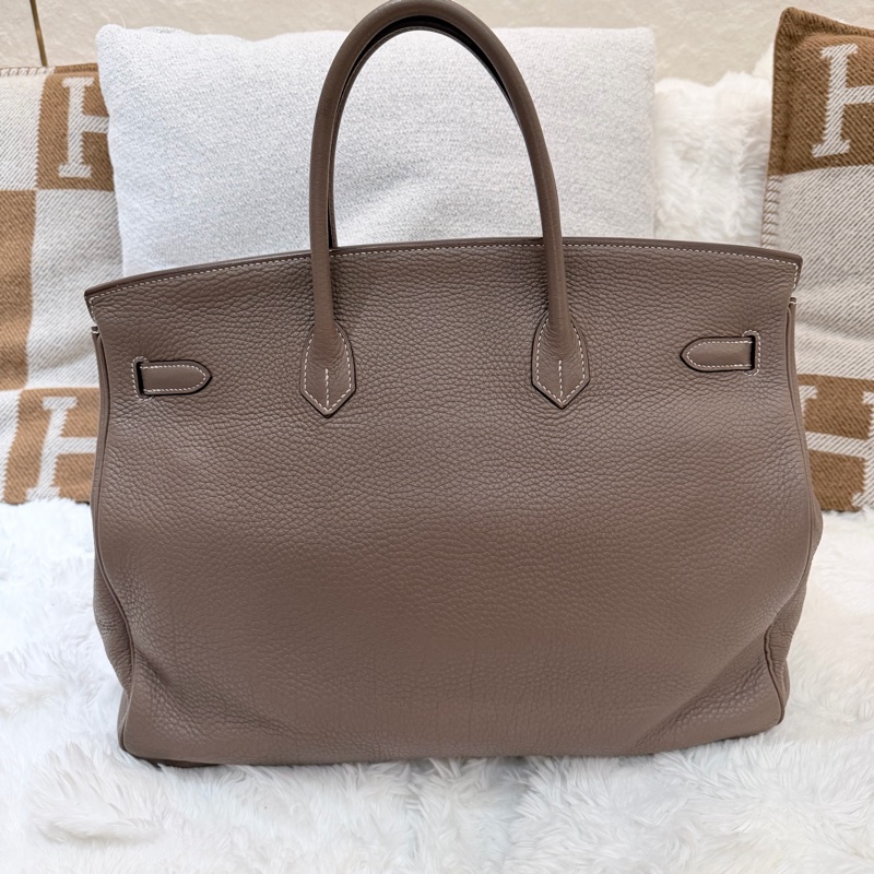 Hermes/ Birkin 40/ 大象灰 銀扣/ 框N-1