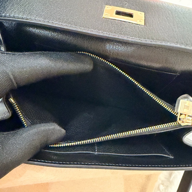 Hermes/ Kelly Togo 黑銀-9