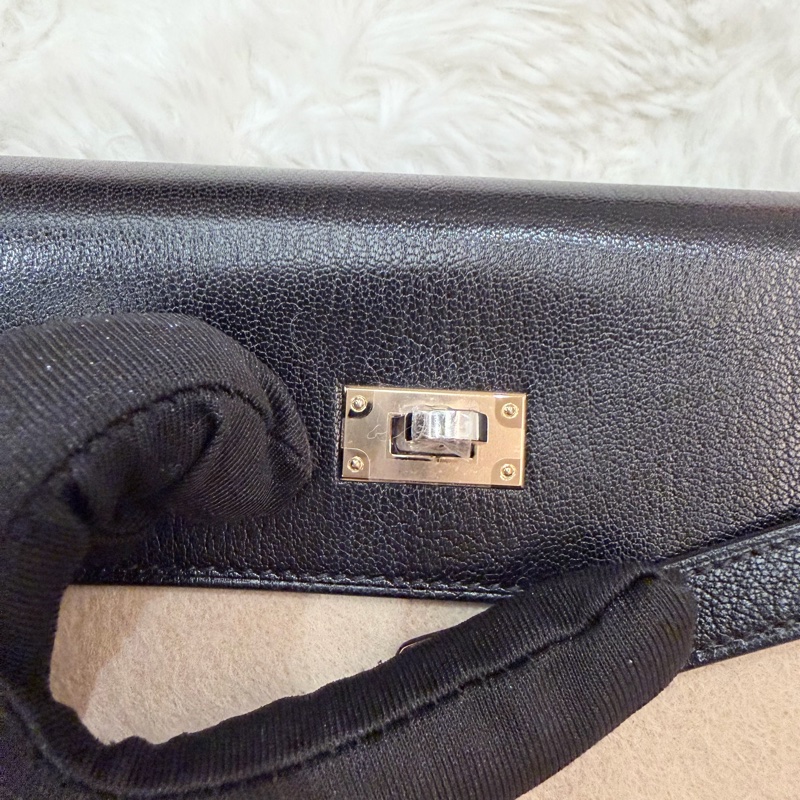 Hermes/ Kelly Togo 黑銀-12