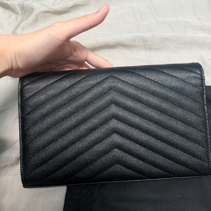 YSL大號woc 黑銀-1