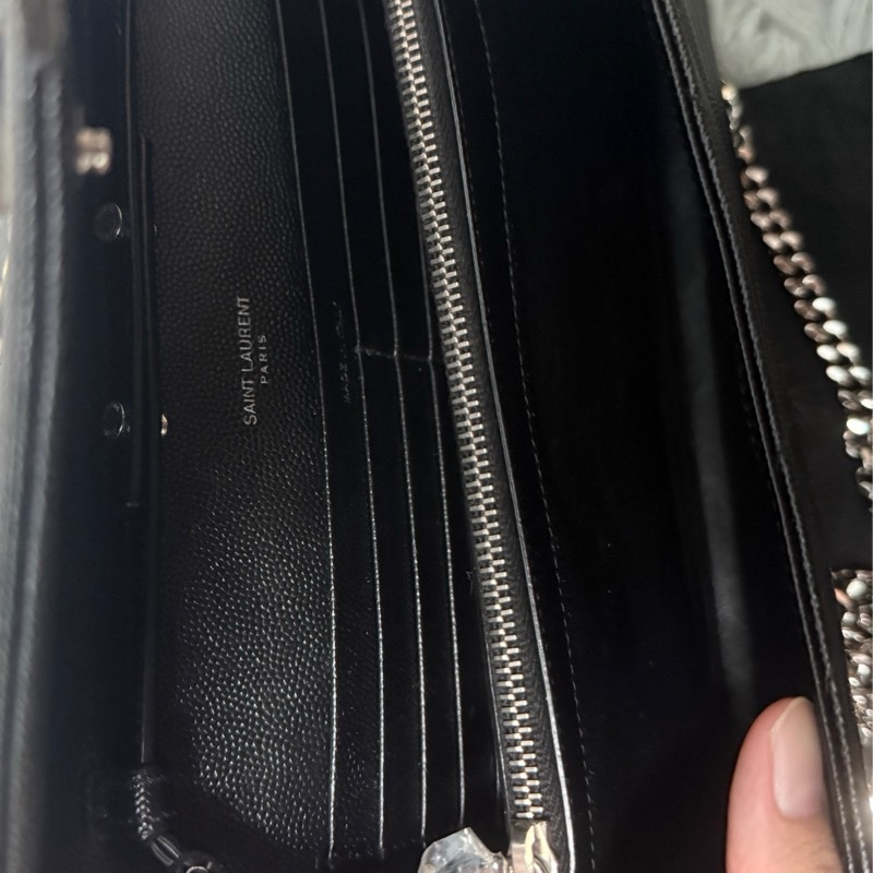YSL大號woc 黑銀-10