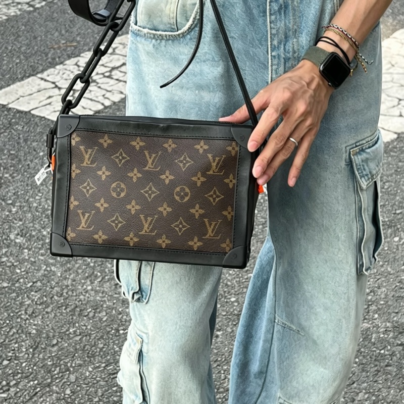 Louis Vuitton路易威登男士Soft Trunk老花軟盒子🌞-5