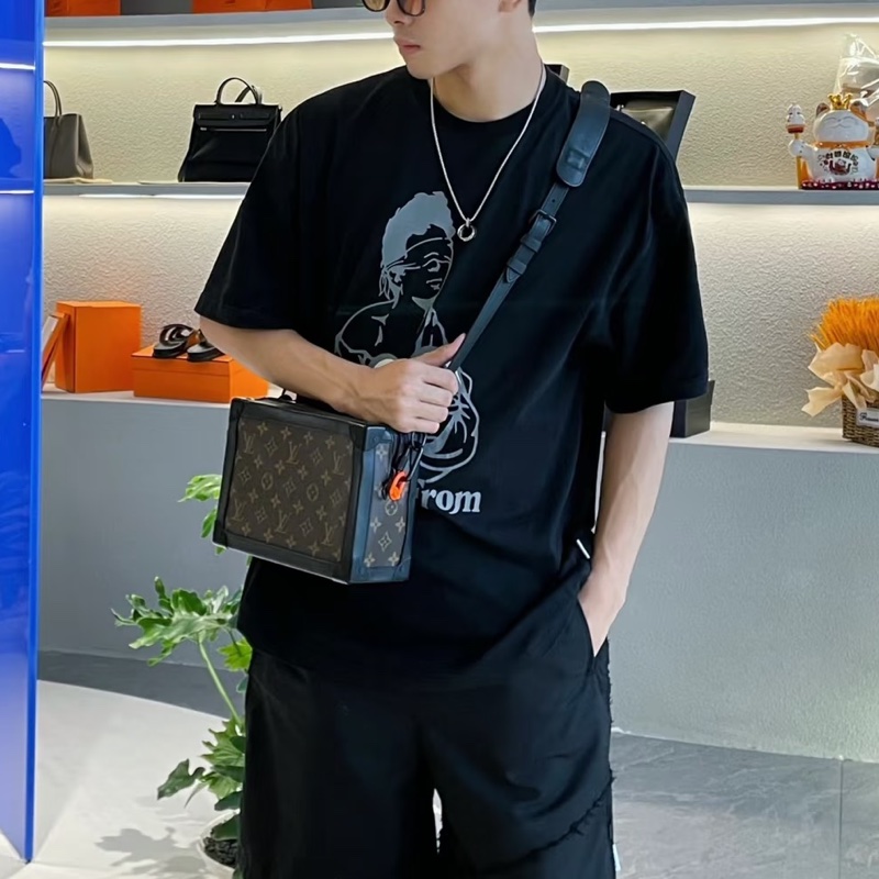 Louis Vuitton路易威登男士Soft Trunk老花軟盒子🌞-9