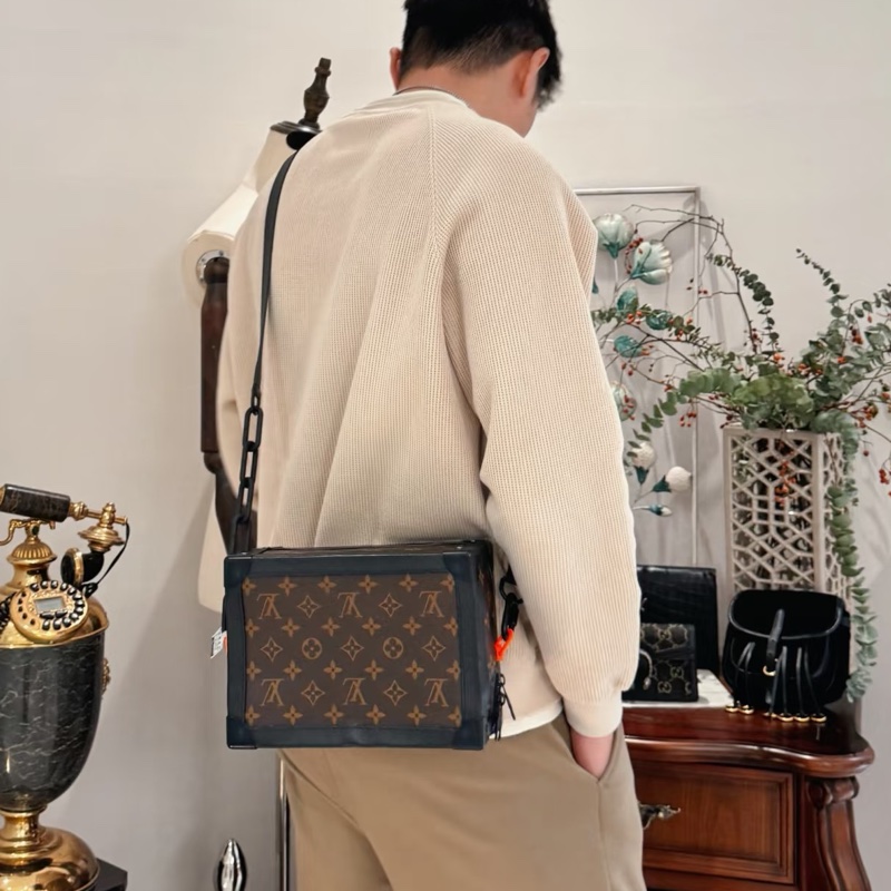 Louis Vuitton路易威登男士Soft Trunk老花軟盒子🌞-25