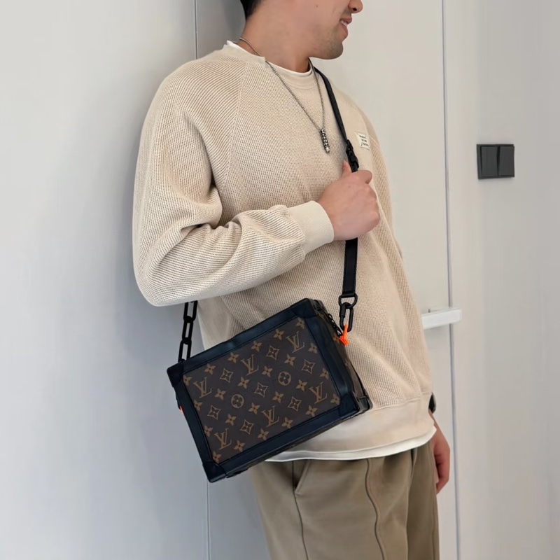 Louis Vuitton路易威登男士Soft Trunk老花軟盒子🌞-26