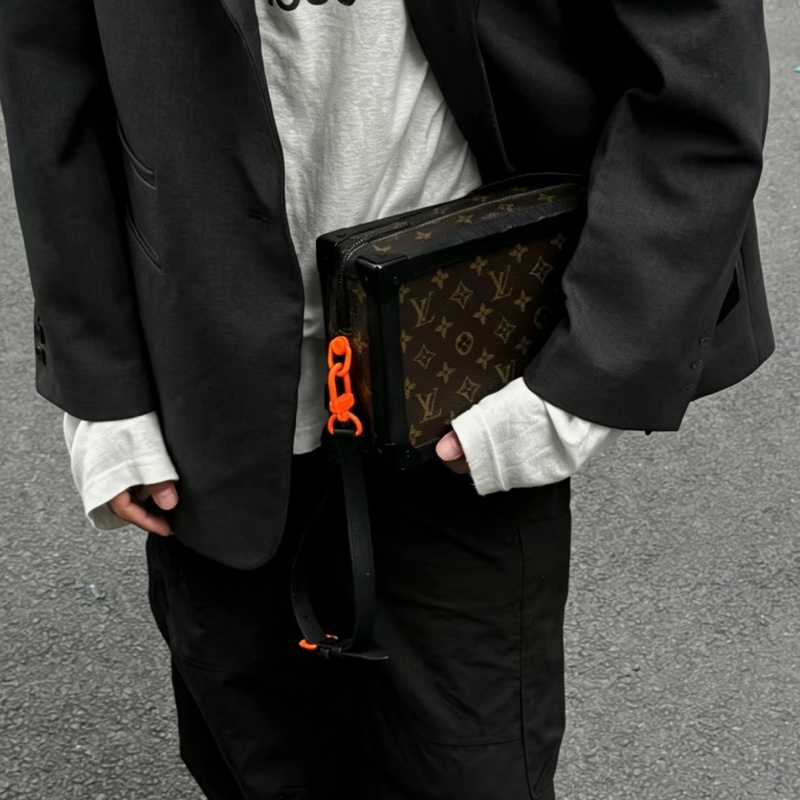 Louis Vuitton路易威登男士Soft Trunk老花軟盒子🌞-29