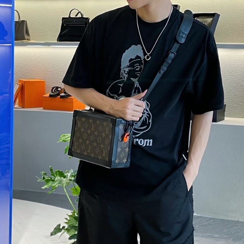 Louis Vuitton路易威登男士Soft Trunk老花軟盒子🌞-31