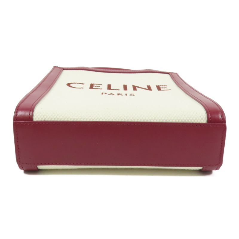 CELINE 【激減優惠】帆布Mini Vertical Cabas金扣手挽肩背兩用袋-3