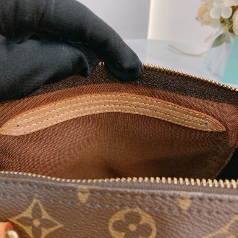 MS0715 Louis Vuitton 路易威登 枕頭包 旅行包 帆布塗層 經典老花 金扣 Speedy 30 Canvas Monogram x GHW-12