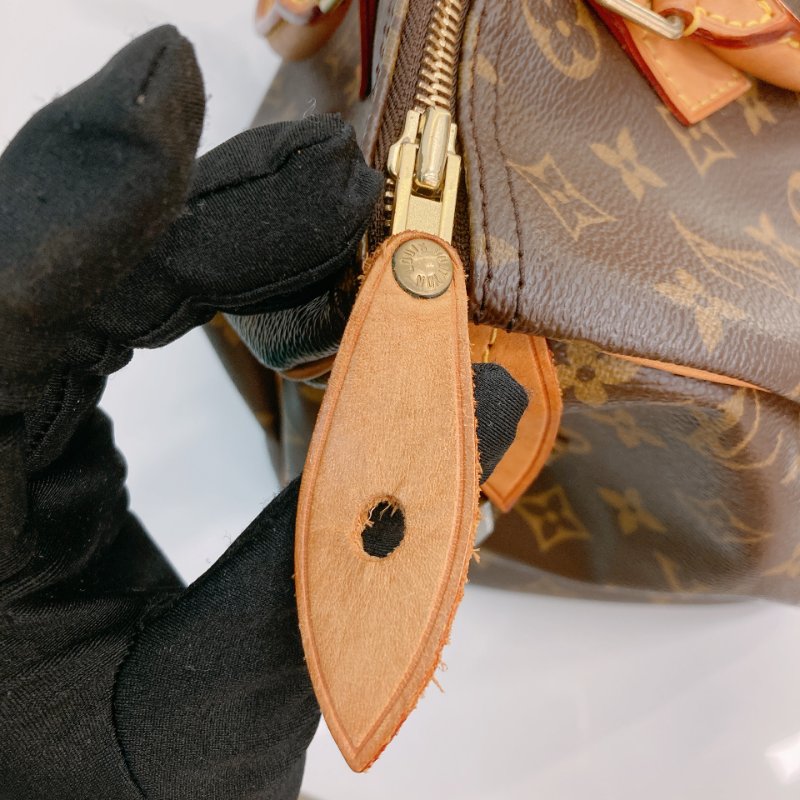 MS0715 Louis Vuitton 路易威登 枕頭包 旅行包 帆布塗層 經典老花 金扣 Speedy 30 Canvas Monogram x GHW-19
