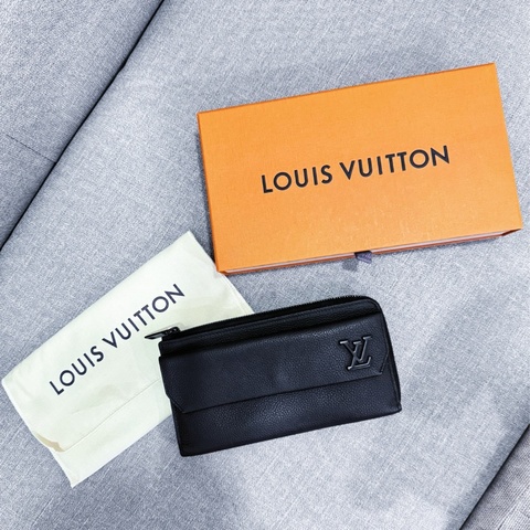 路易威登 LOUIS VUITTON 手拿包 長型 錢包 M69831 晶片款 NEW AEROGRAM拉鍊錢包