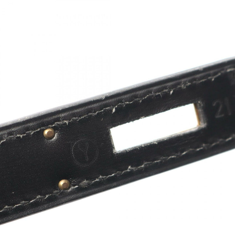 愛馬仕 Kelly 32 Sellier 單肩手提包 001858CC Box 小牛皮 BK SHW 二手 Y-4