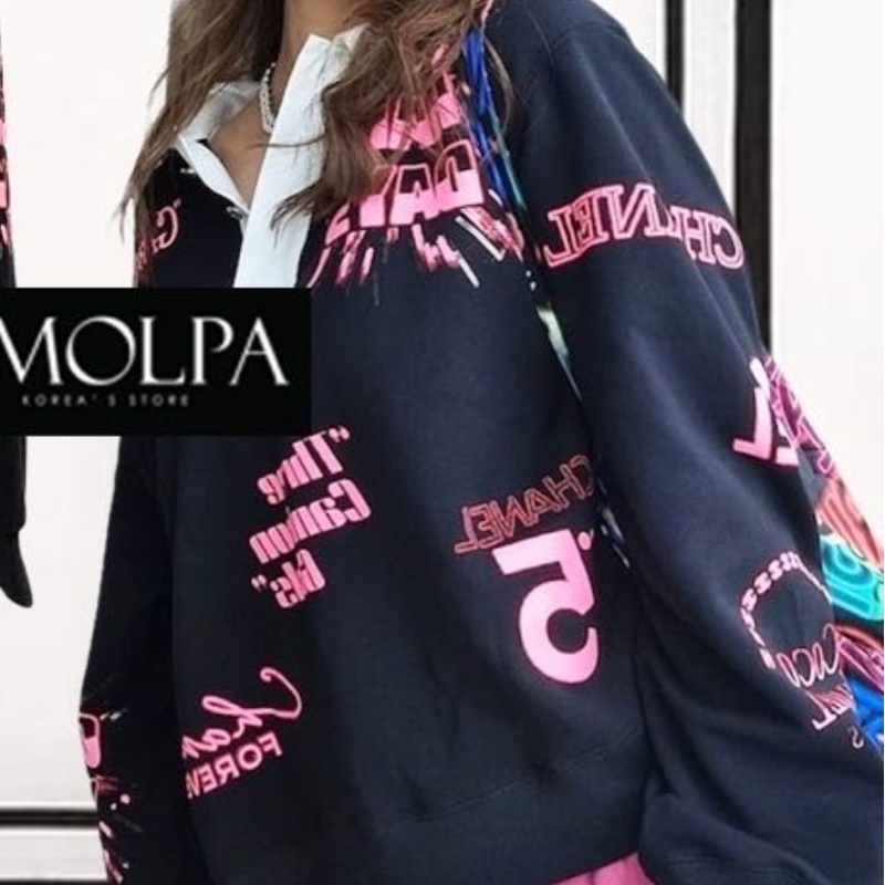 CHANEL 2021春夏塗鴉Polo領衛衣-2