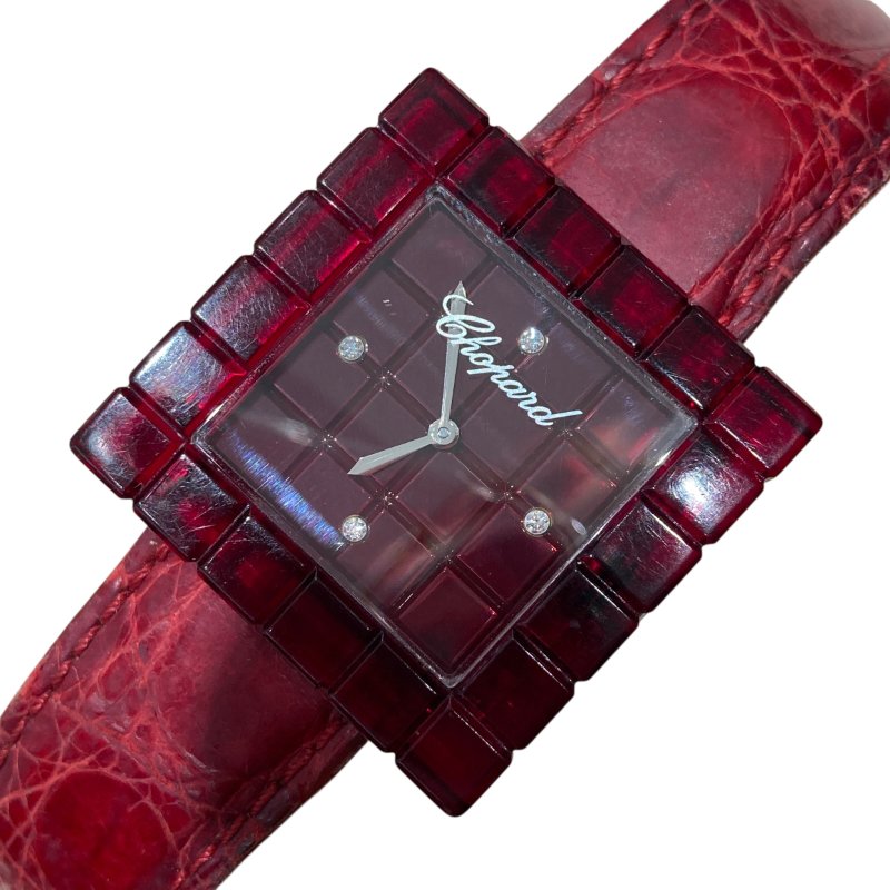 CHOPARD 蕭邦 ICE CUBE BE MAD WATCH 限定款 石英錶-0