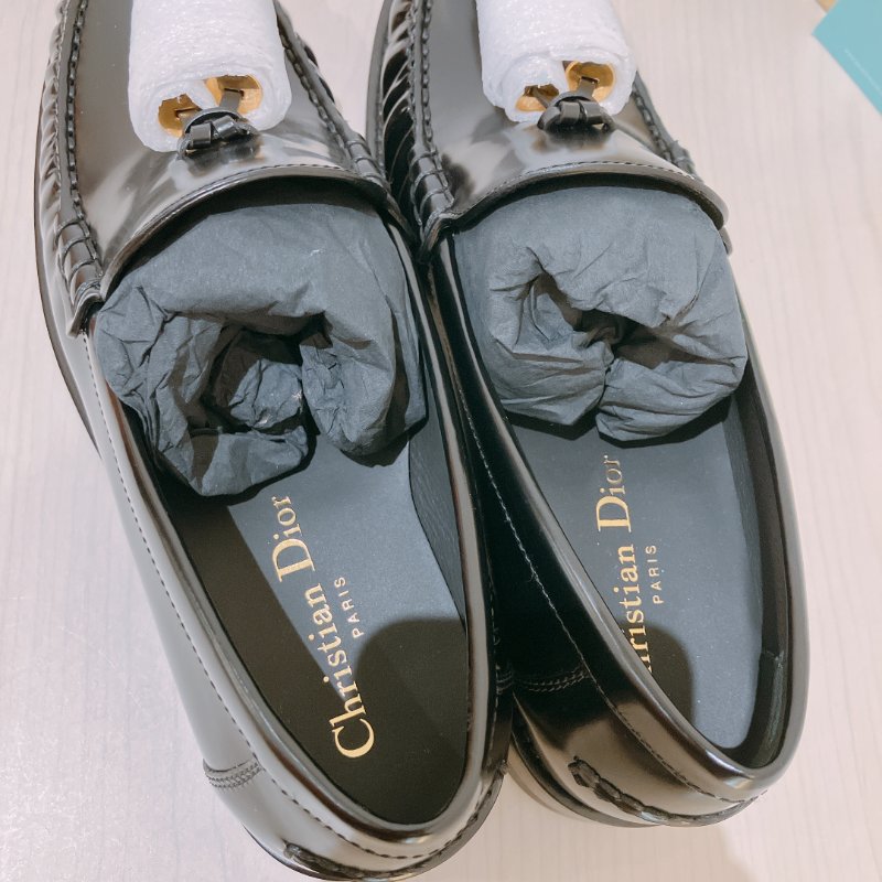 TK2039	Christian Dior 迪奧全皮樂福鞋 D-Academy Loafer Black Brushed Calfskin Size 38-4