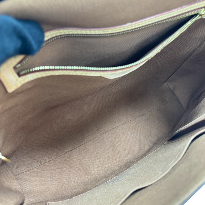 棕色 原花帆布 Abbesses 肩背包【LOUIS VUITTON LV 路易威登】 M45257-5