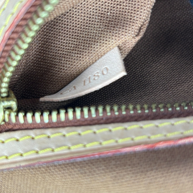 棕色 原花帆布 Abbesses 肩背包【LOUIS VUITTON LV 路易威登】 M45257-10