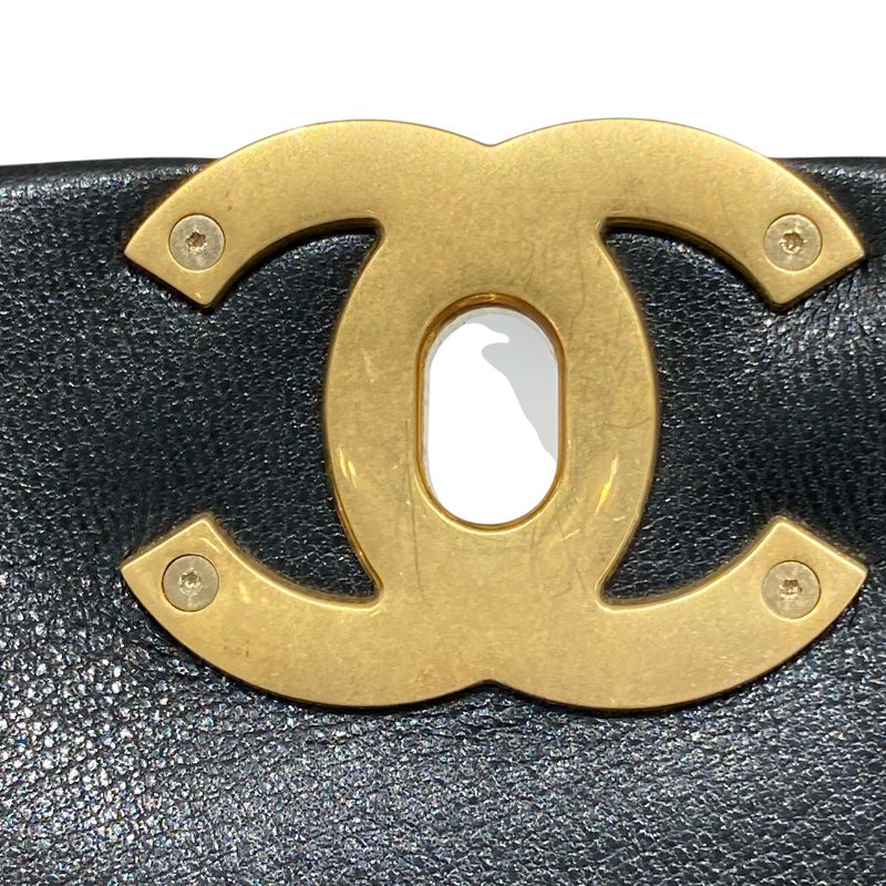 CHANEL 香奈兒 AS1160 19 BAG 26CM 菱格紋 黑色 皮穿鍊 金色金屬-6
