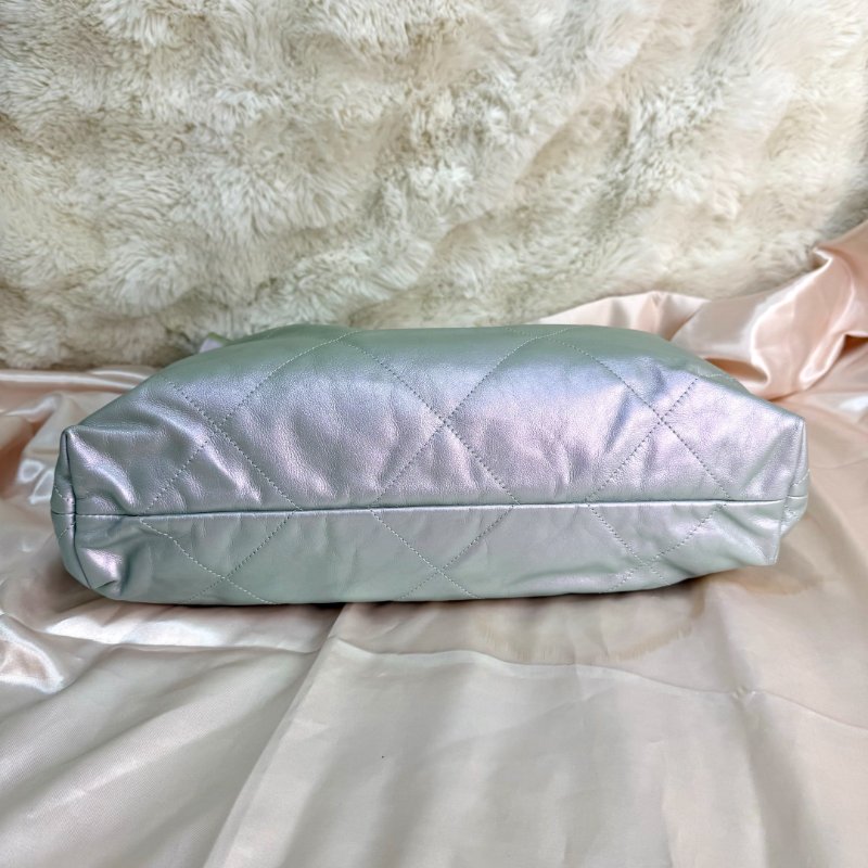 Chanel 22bag 漸變珠光綠-5