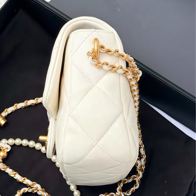 CHANEL 21K 白色珍珠仙女包🤍99新💫-9