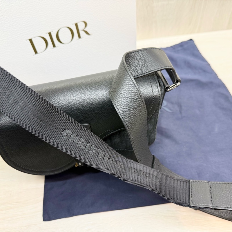 Dior黑色 Saddle 小型翻蓋郵差包1ADPO049YKS-13