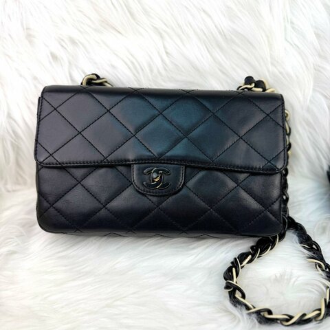 Chanel CF25 中古 拼色亞克力鏈條包