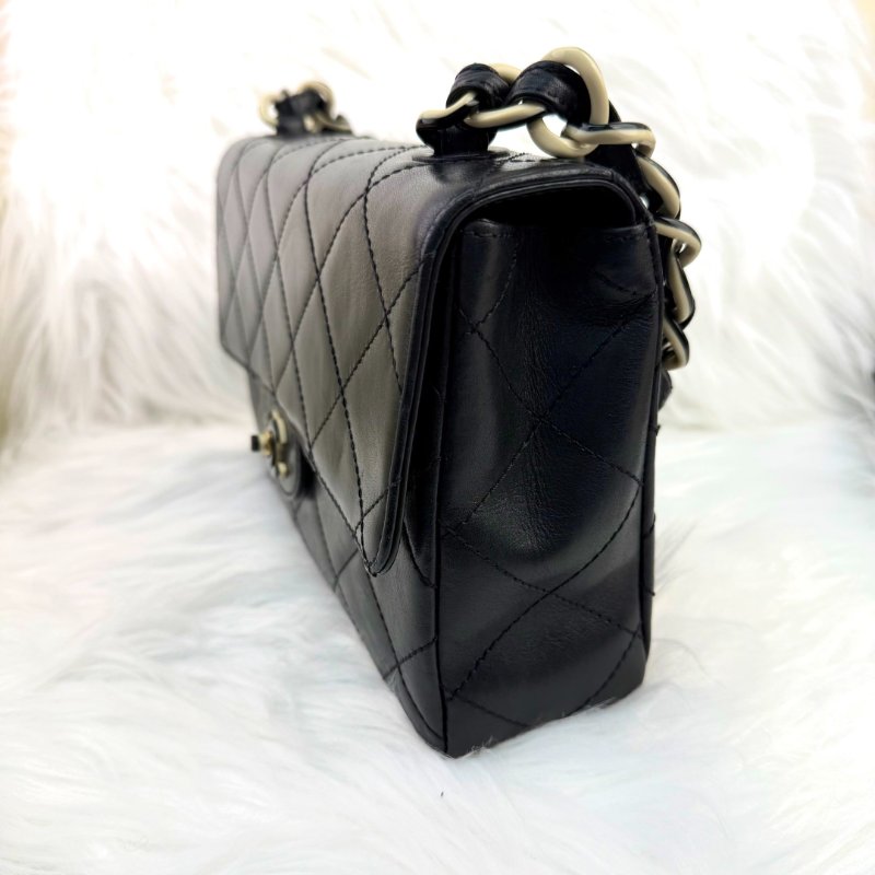 Chanel CF25 中古 拼色亞克力鏈條包-4