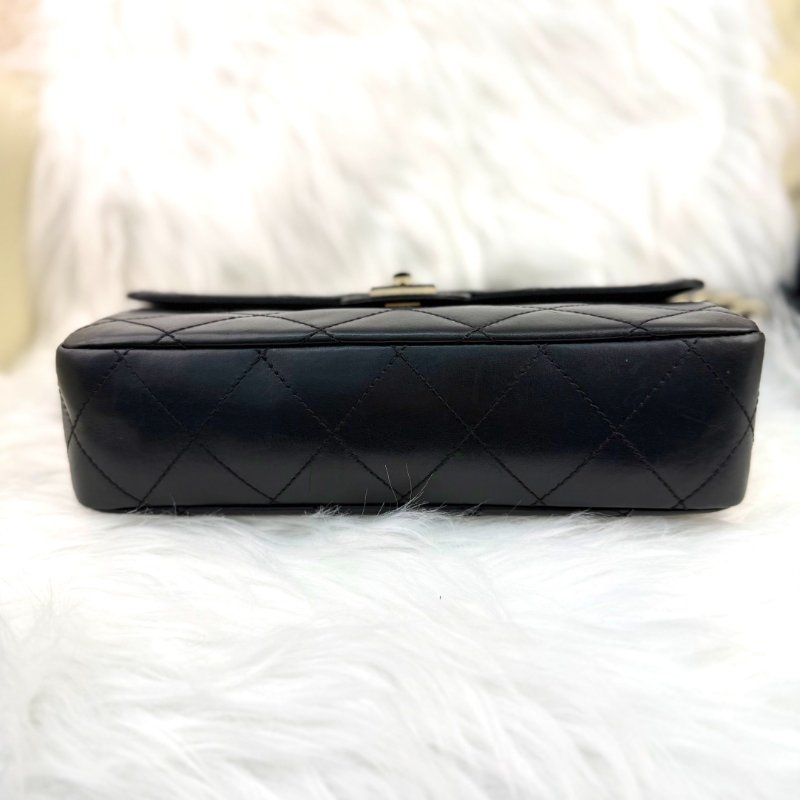Chanel CF25 中古 拼色亞克力鏈條包-5