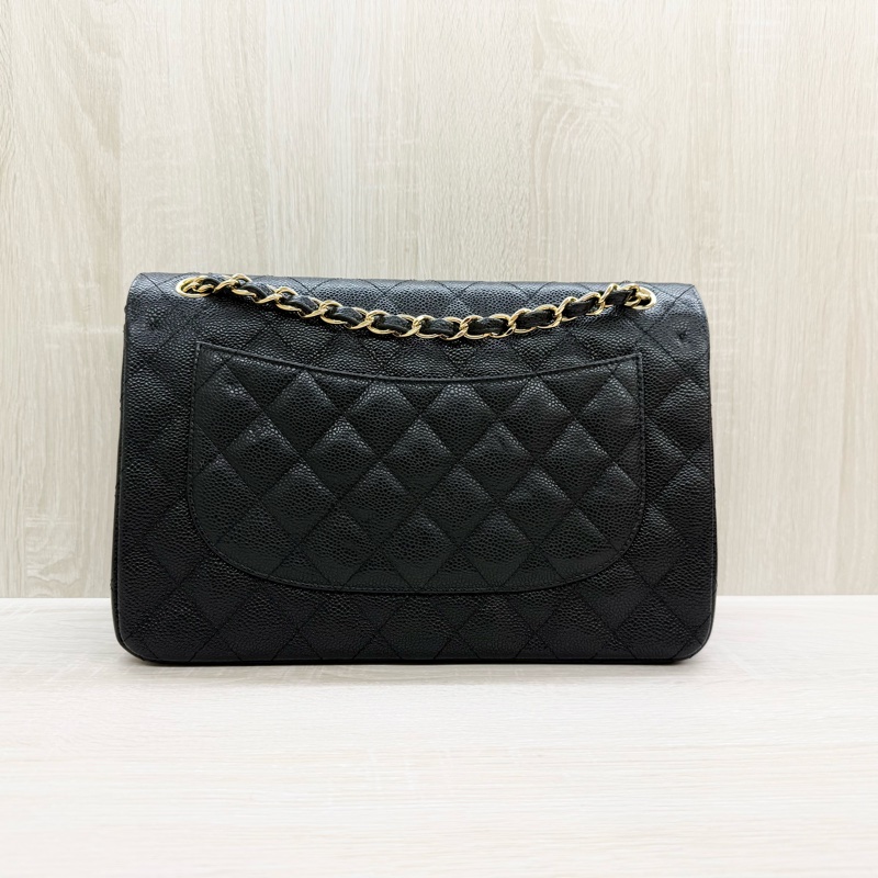 CHANEL黑金荔枝皮JUMBO COCO30cm/A58600-2