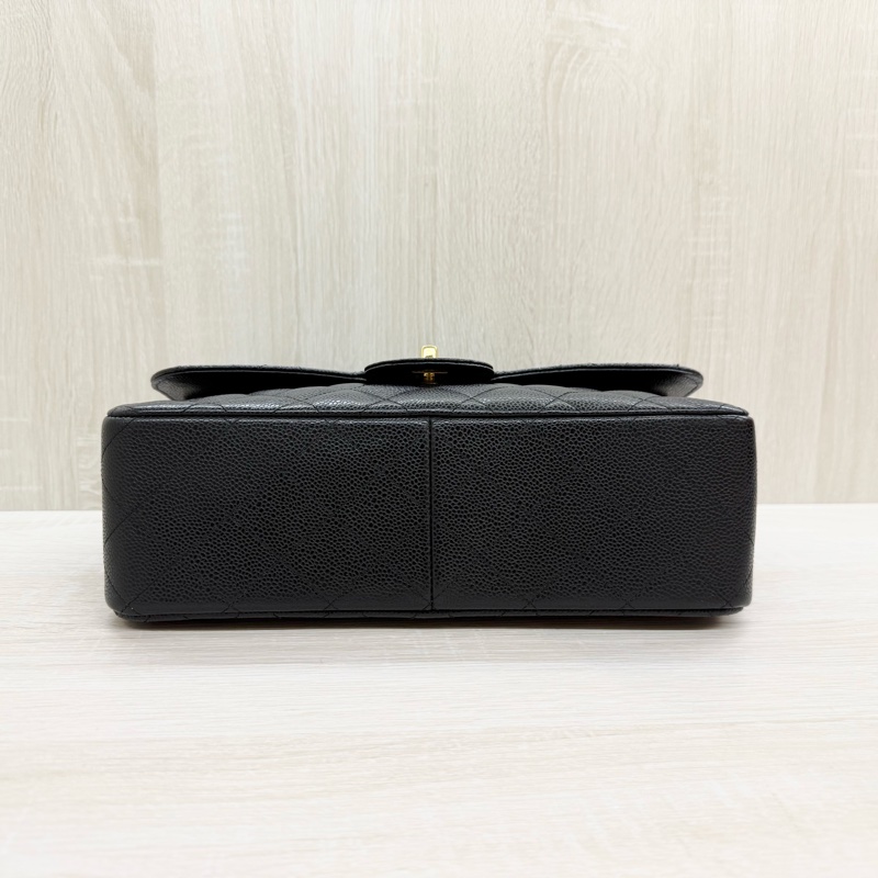 CHANEL黑金荔枝皮JUMBO COCO30cm/A58600-6