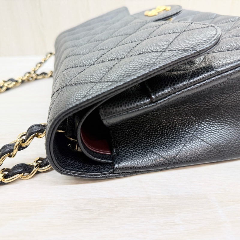 CHANEL黑金荔枝皮JUMBO COCO30cm/A58600-13