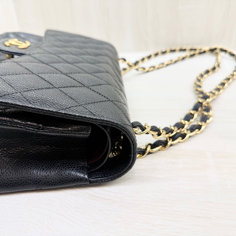 CHANEL黑金荔枝皮JUMBO COCO30cm/A58600-14