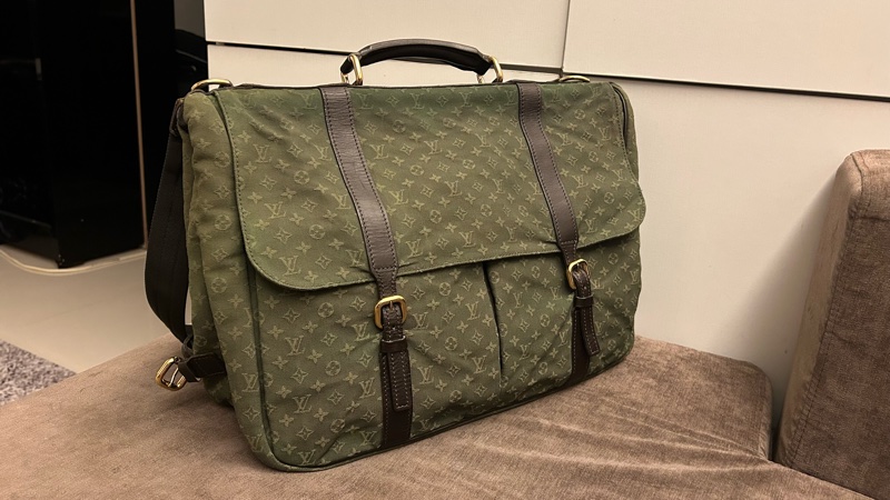 絕版 Louis Vuitton LV Monogram Mini Canvas  Denise Shoulder Bag messnger bag 陳冠希 帆布-1