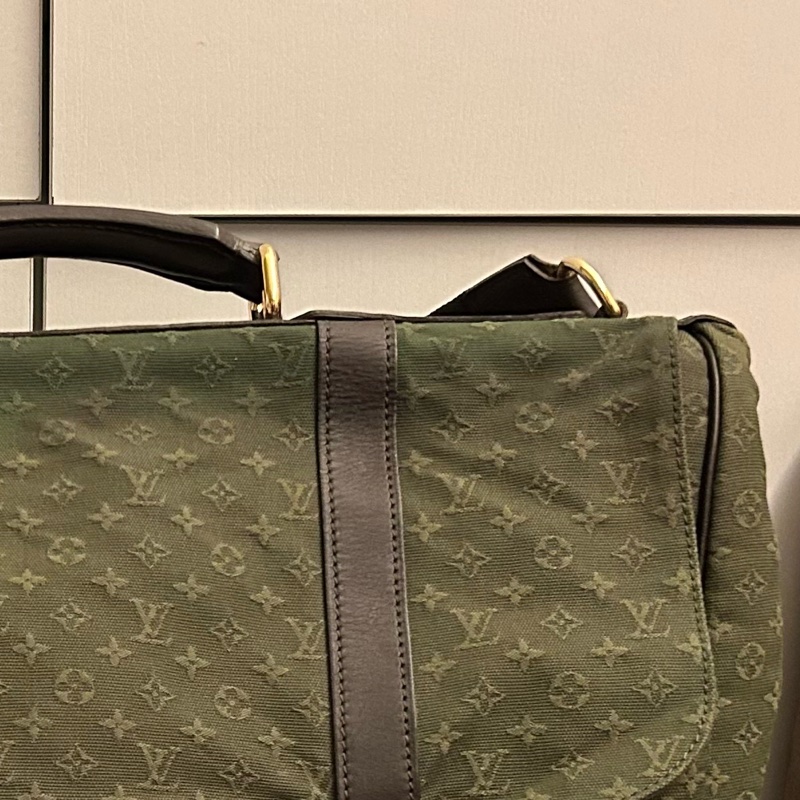 絕版 Louis Vuitton LV Monogram Mini Canvas  Denise Shoulder Bag messnger bag 陳冠希 帆布-10