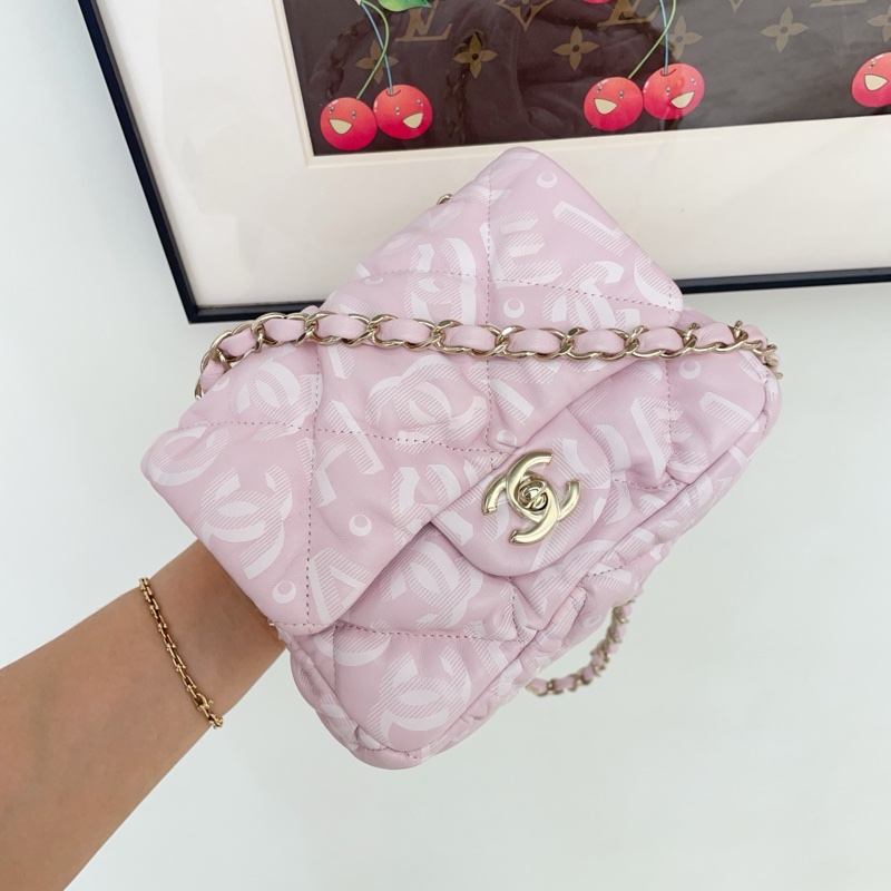 香奈兒Chanel 22N滑雪系列 泡芙方胖子 斜背包-1