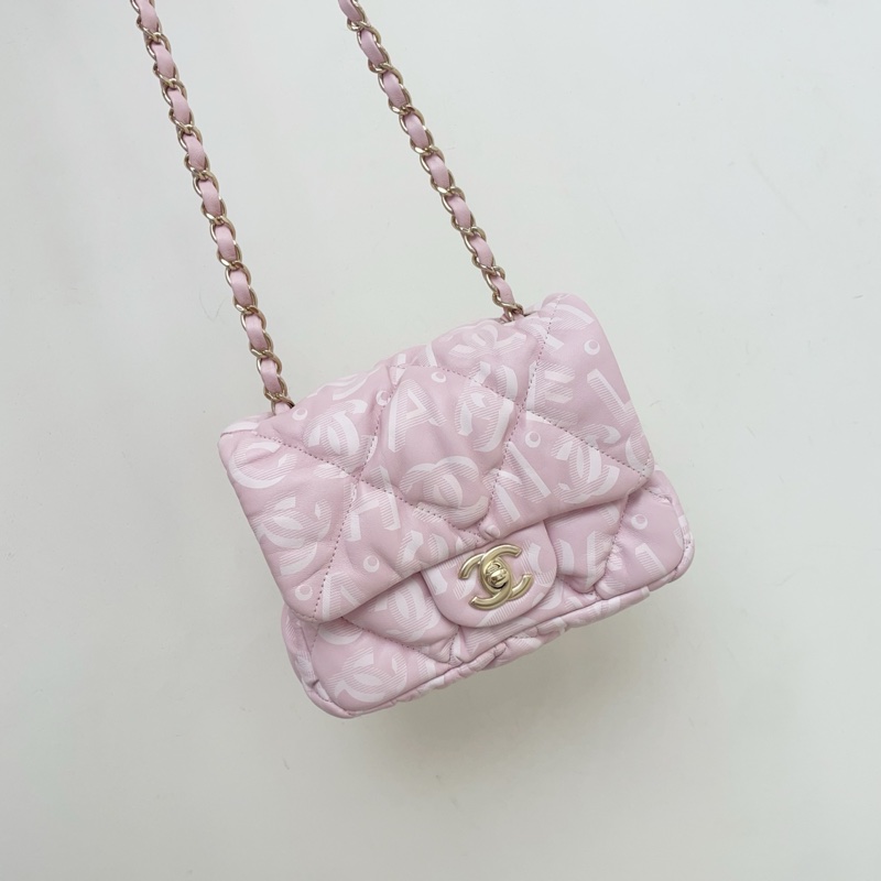 香奈兒Chanel 22N滑雪系列 泡芙方胖子 斜背包-2
