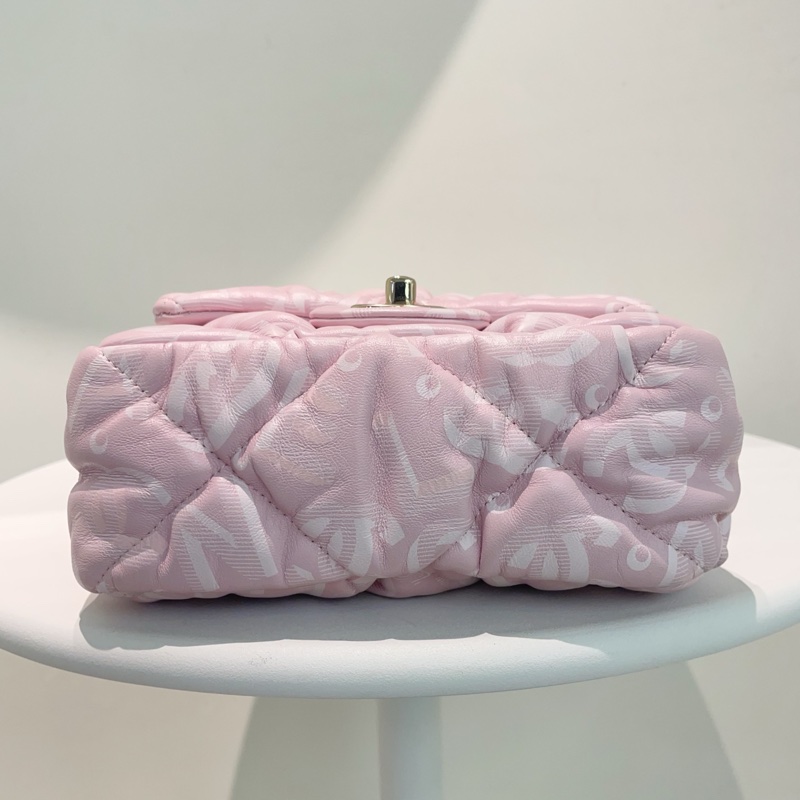 香奈兒Chanel 22N滑雪系列 泡芙方胖子 斜背包-4