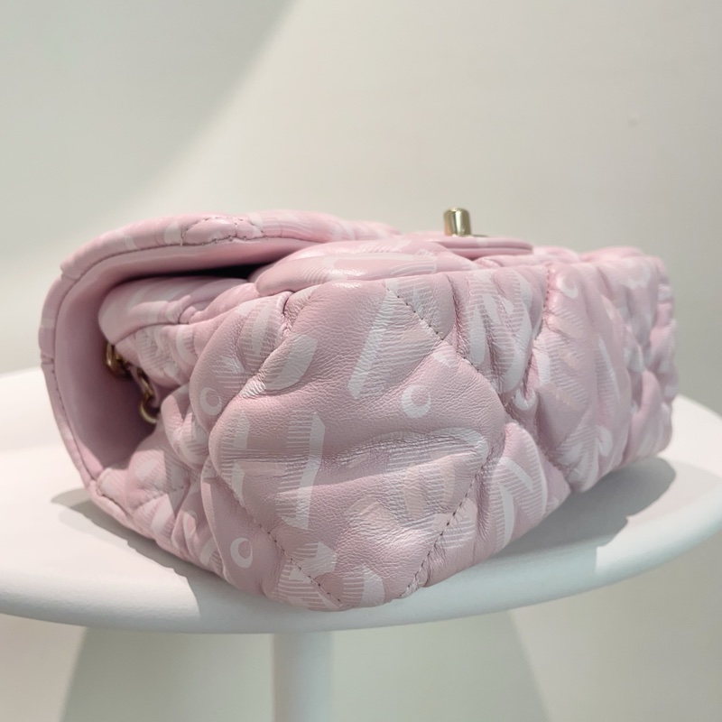 香奈兒Chanel 22N滑雪系列 泡芙方胖子 斜背包-6