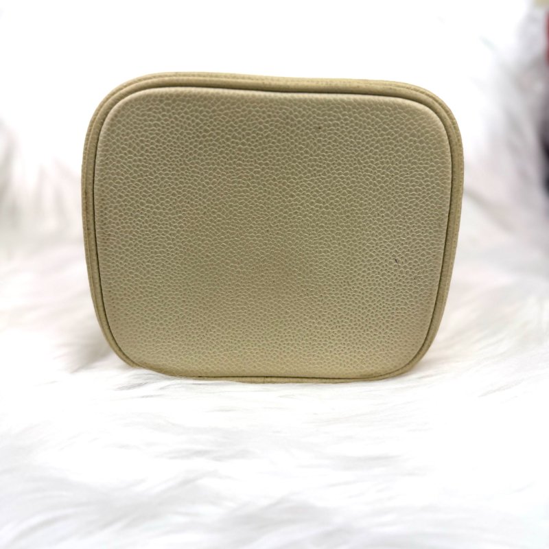 Chanel Vanity Case 化妝包 杏色牛皮 中號 豎版-5